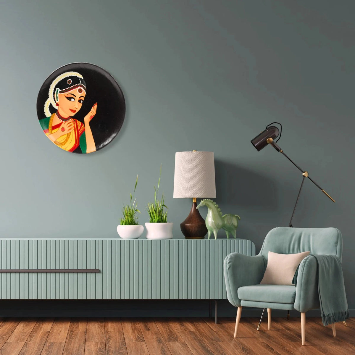 Adornment of Grace – Handpainted Wall Plate