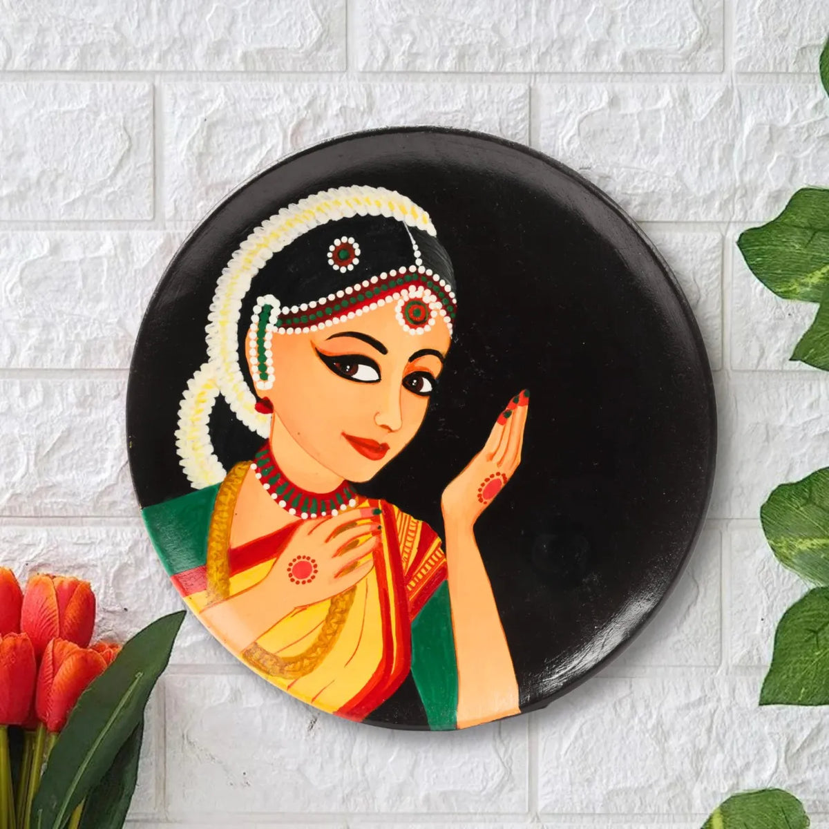 Adornment of Grace – Handpainted Wall Plate