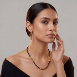 Handcrafted Black Threadwork Dhokra Necklace set 2