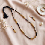 Handcrafted Black Threadwork Dhokra Necklace set 2