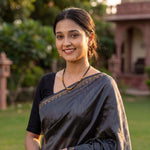 Handcrafted Black Threadwork Dhokra Necklace set 2