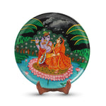 Radha Krishna Wall Plate | Golden Moments