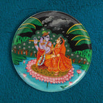 Radha Krishna Wall Plate | Golden Moments