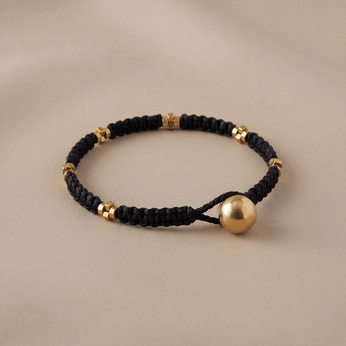Handcrafted Black Threadwork Dhokra Anklet 1