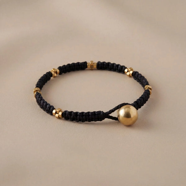 Handcrafted Black Threadwork Dhokra Anklet 1