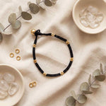 Handcrafted Black Threadwork Dhokra Anklet 1