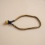 Handcrafted Black Threadwork Dhokra Anklet 2