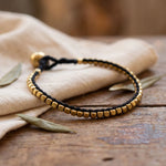 Handcrafted Black Threadwork Dhokra Anklet 2
