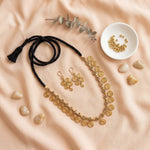 Handcrafted Black Threadwork Dhokra Necklace set 4