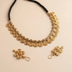 Handcrafted Black Threadwork Dhokra Necklace set 4