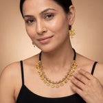 Handcrafted Black Threadwork Dhokra Necklace set 4