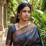 Handcrafted Black Threadwork Dhokra Necklace set 4