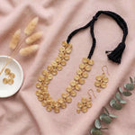 Handcrafted Black Threadwork Dhokra Necklace set 5