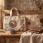 Handpainted Laptop Sleeve - Mahubani Art - Bird