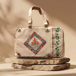 Handpainted Laptop Sleeve - Mahubani Art - Floral