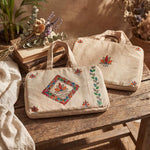 Handpainted Laptop Sleeve - Mahubani Art - Floral