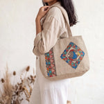 Handpainted Shoulder Bag - Mahubani Art - Type 1
