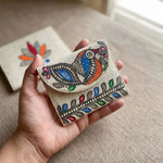 Handpainted Card Pouch - Bird