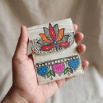 Handpainted Card Pouch - Floral