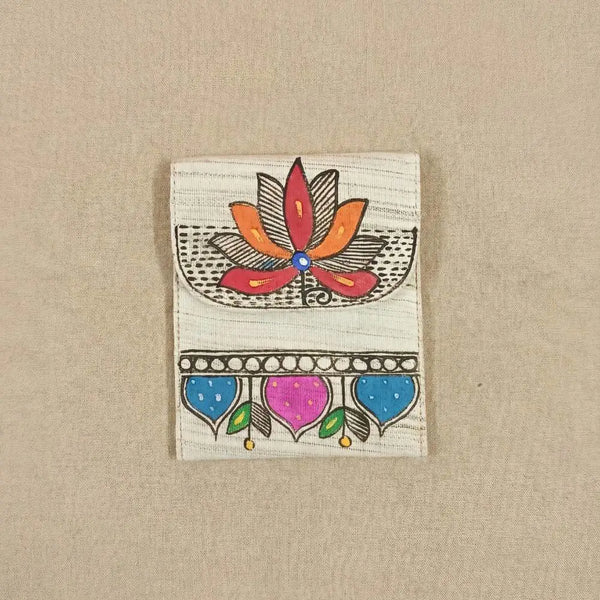 Handpainted Card Pouch - Floral