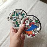 Handpainted Coin Pouch - Bird