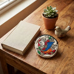 Handpainted Coin Pouch - Bird