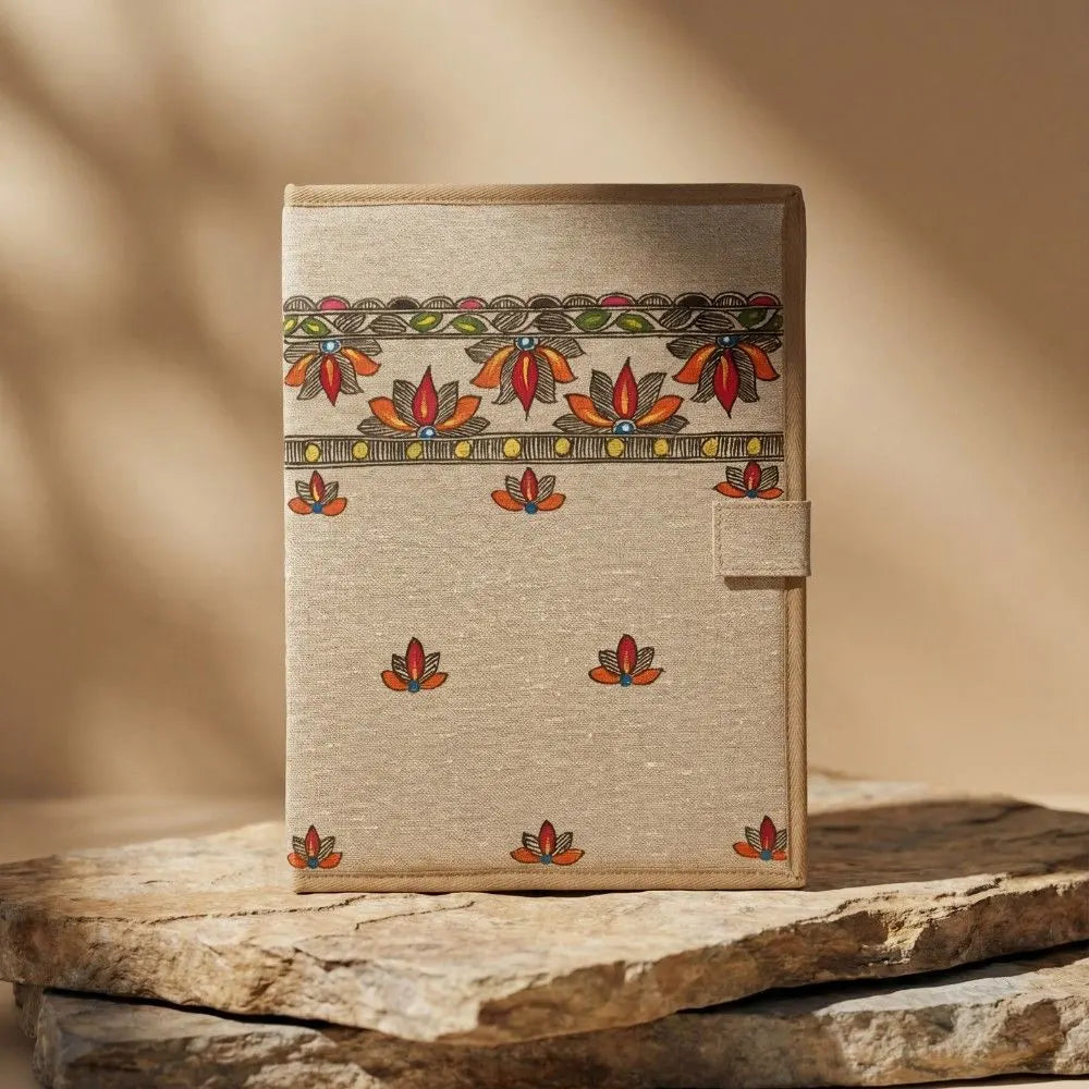 Handpainted File Folder - Madhubani Art