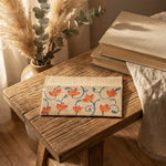 Handpainted Khadi Envelopes - Floral - Red