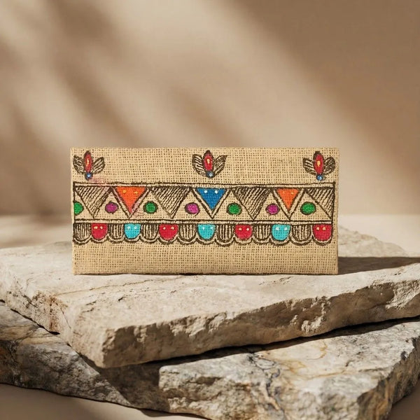Handpainted Khadi Envelopes - Geometric Shapes