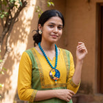 Handpainted Necklace Set - Contempory