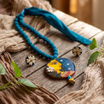 Handpainted Necklace Set - Contempory