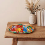 Handpainted Pingla Art wooden tray  - Tribal