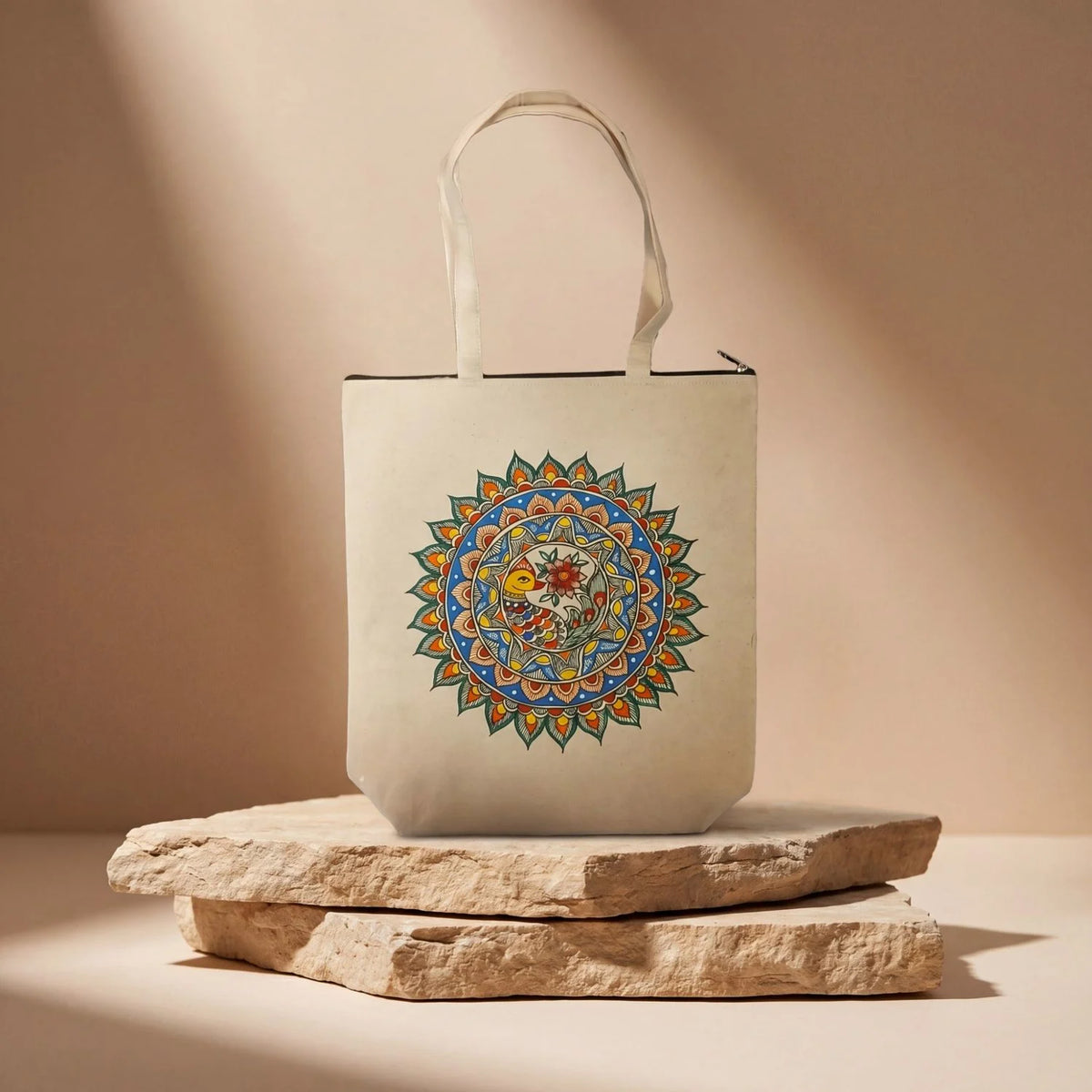Handpainted Tote Bags - Bird