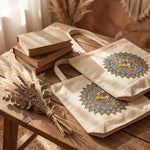 Handpainted Tote Bags - Bird