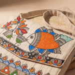 Handpainted V-Flap Bag - Fish - Type 1