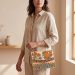 Handpainted V-Flap Bag - Fish - Type 2