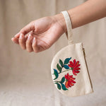 Handpainted Wristlet - C type 1 - Madhubani Art
