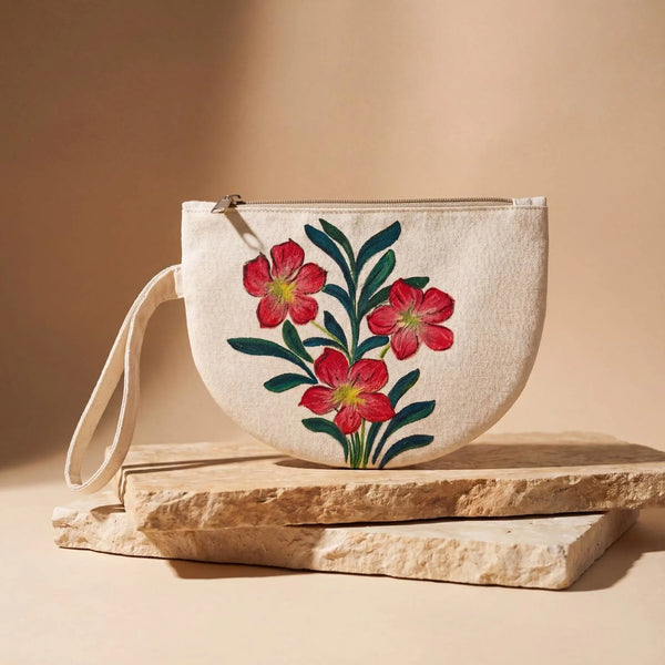 Handpainted Wristlet - C type 2 - Madhubani Art