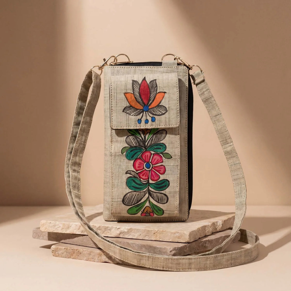 Handpainted Mobile Sling Purse - Type 2