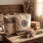 Handpainted Tote Bags - Floral