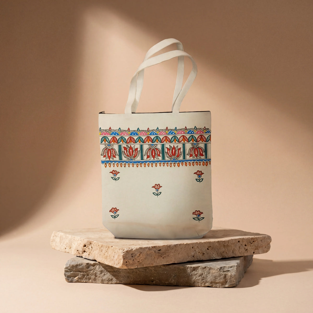 Handpainted Tote Bags - Floral