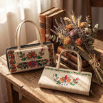 Hanpainted Mobile Hand Purse - Floral