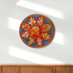 Navadurga Hand-Painted Decorative Wall Plate – Nine Faces of Divinity