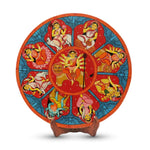 Navadurga Hand-Painted Decorative Wall Plate – Nine Faces of Divinity