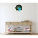 Beautiful Eternal Melody: Hand-painted Wall Plate with Krishna’s Serene Gaze Design By Sanskruti Artz 4