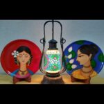 Beautiful Hand Painted Wall Plate of Lady Holding Fan Design By Sanskruti Artz 5