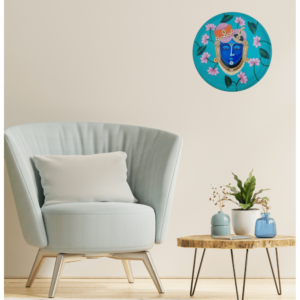 Beautiful Hand-Painted Shreenathji Wall Plate - Transcendent Peace - By Sanskruti Artz 2