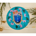 Beautiful Hand-Painted Shreenathji Wall Plate - Transcendent Peace - By Sanskruti Artz 4