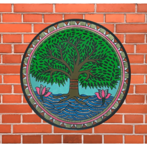 Beautiful Hand-Painted Wall Plate with Tree Design - Abundant Life - By Sanskruti Artz 2