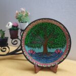Beautiful Hand-Painted Wall Plate with Tree Design - Abundant Life - By Sanskruti Artz 5